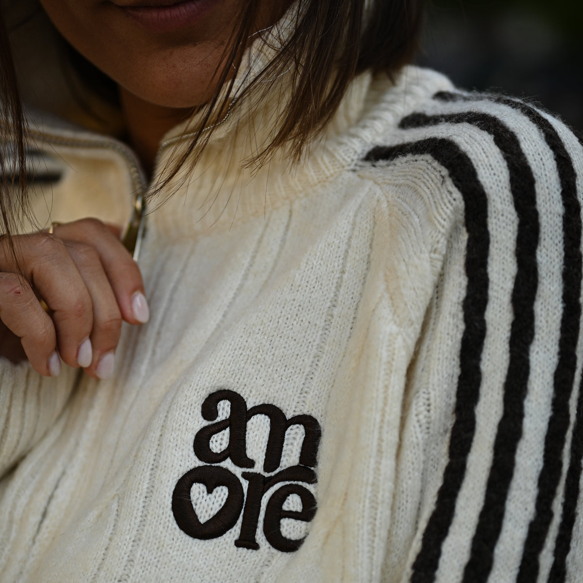 Gilet zippé AMORE