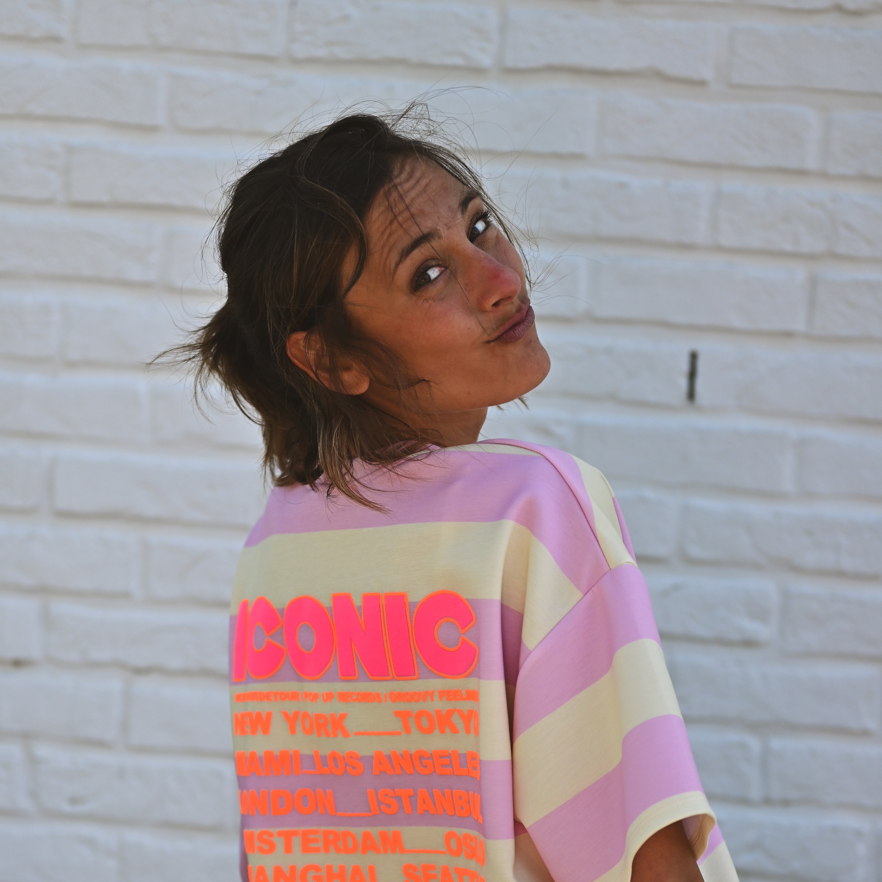T-shirt épais ICONIC ligné