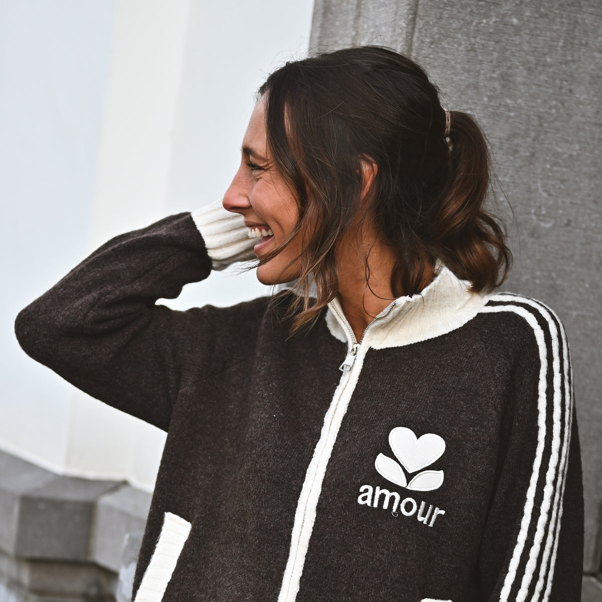 Gilet zippé AMOUR
