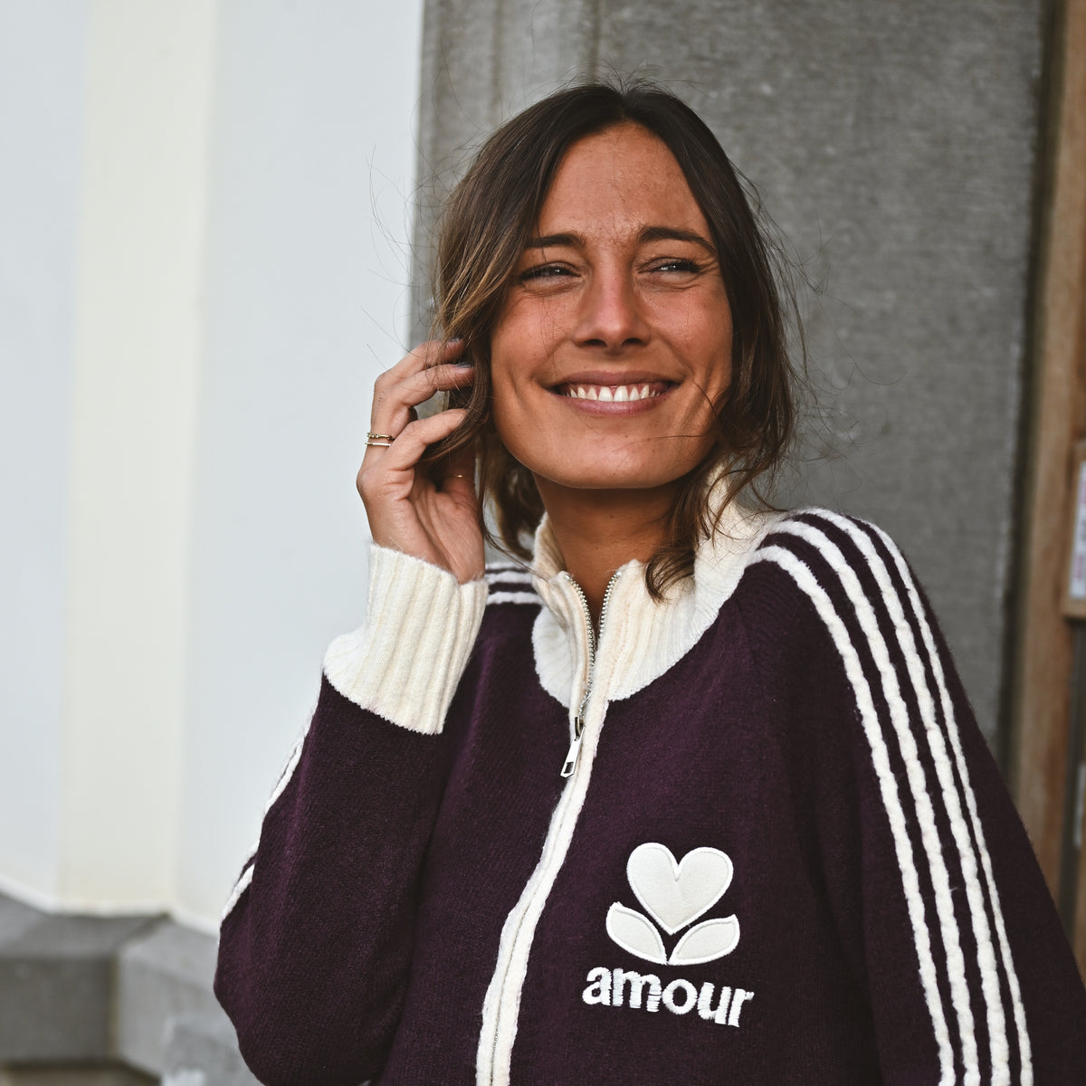Gilet zippé AMOUR