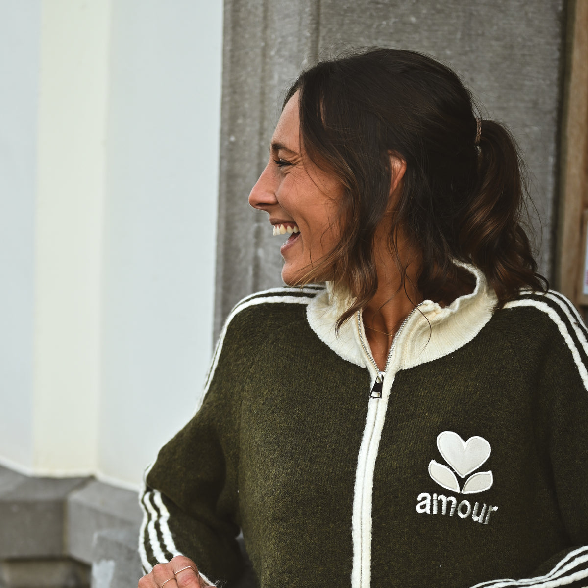Gilet zippé AMOUR