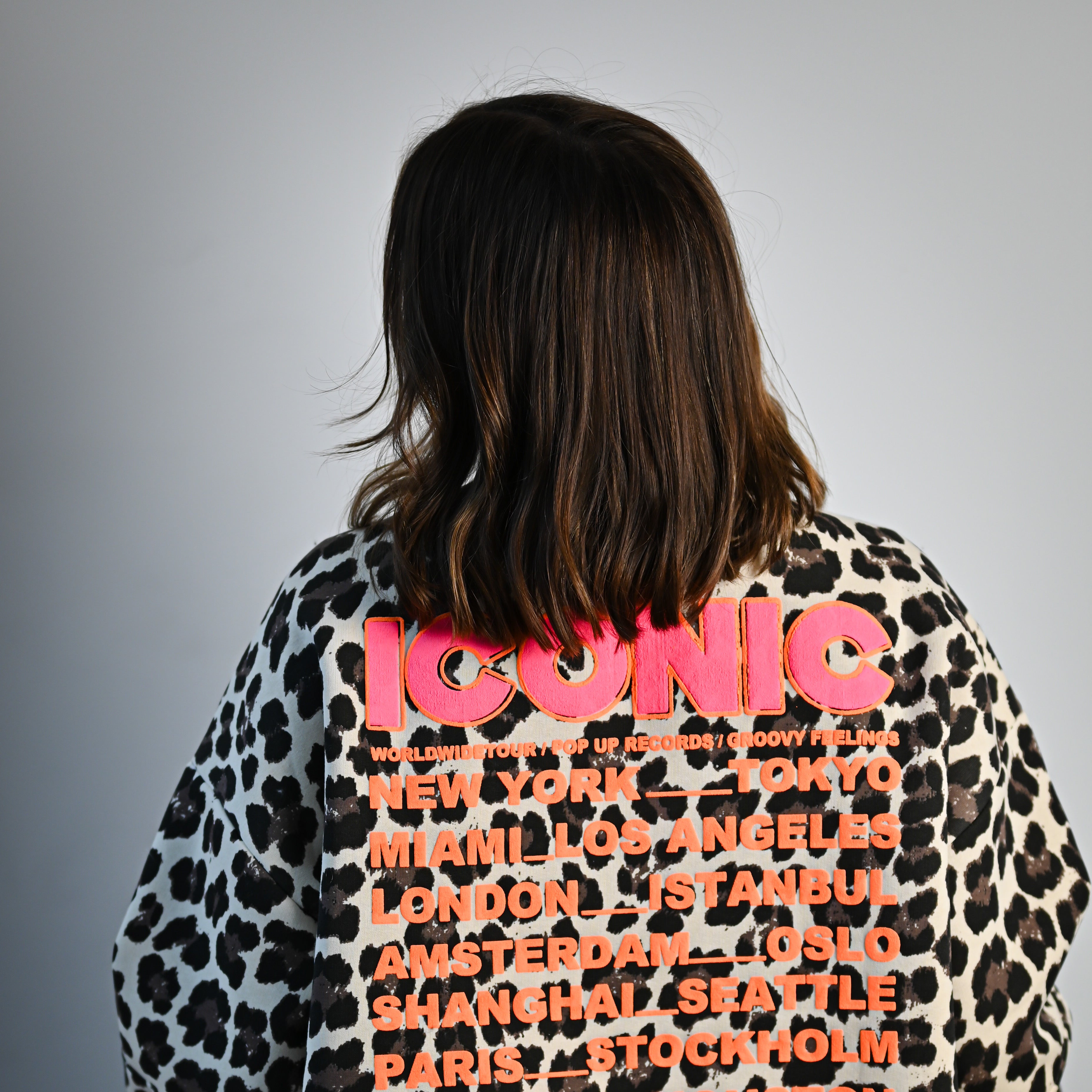 Sweat ICONIC léopard -molletonné