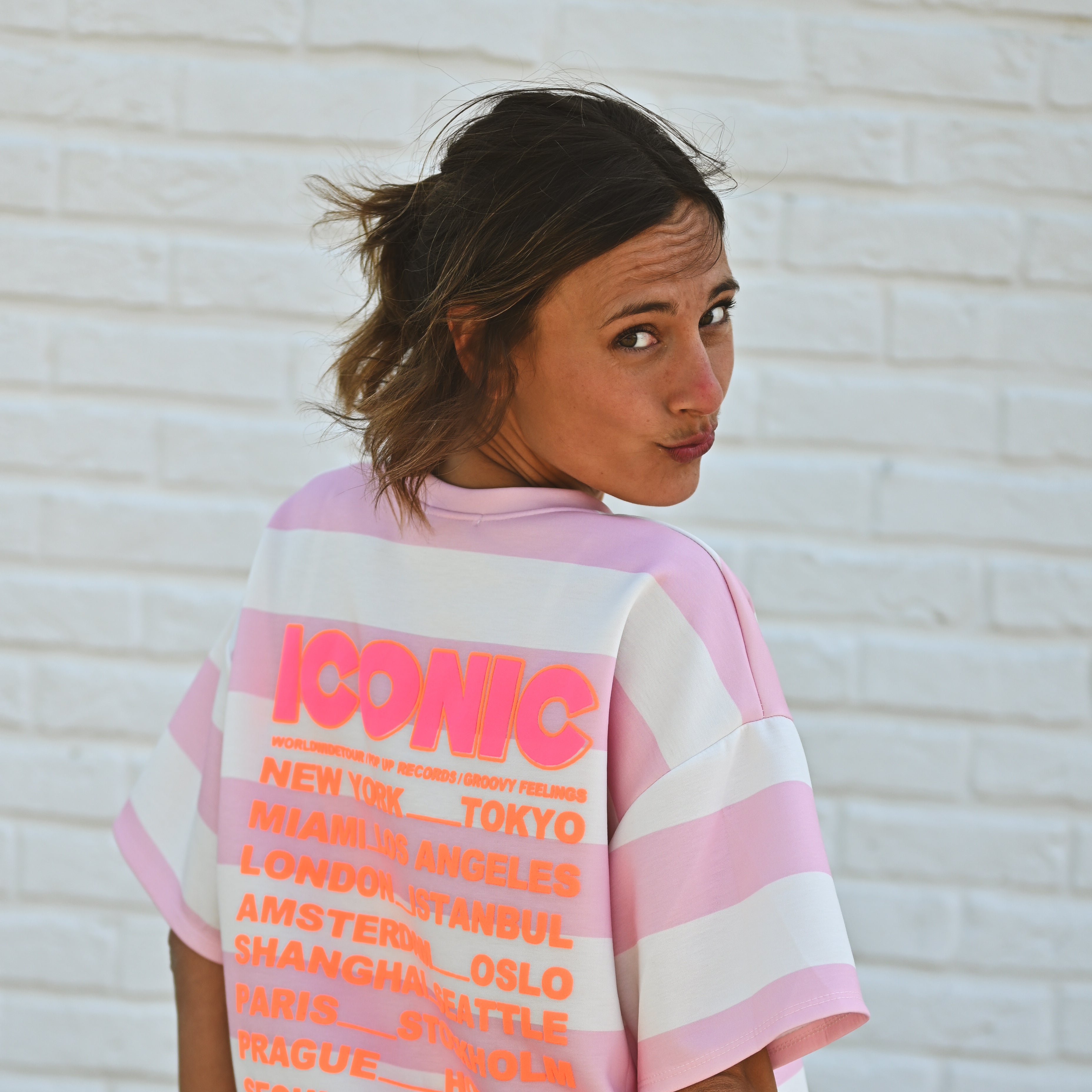 T-shirt épais ICONIC ligné