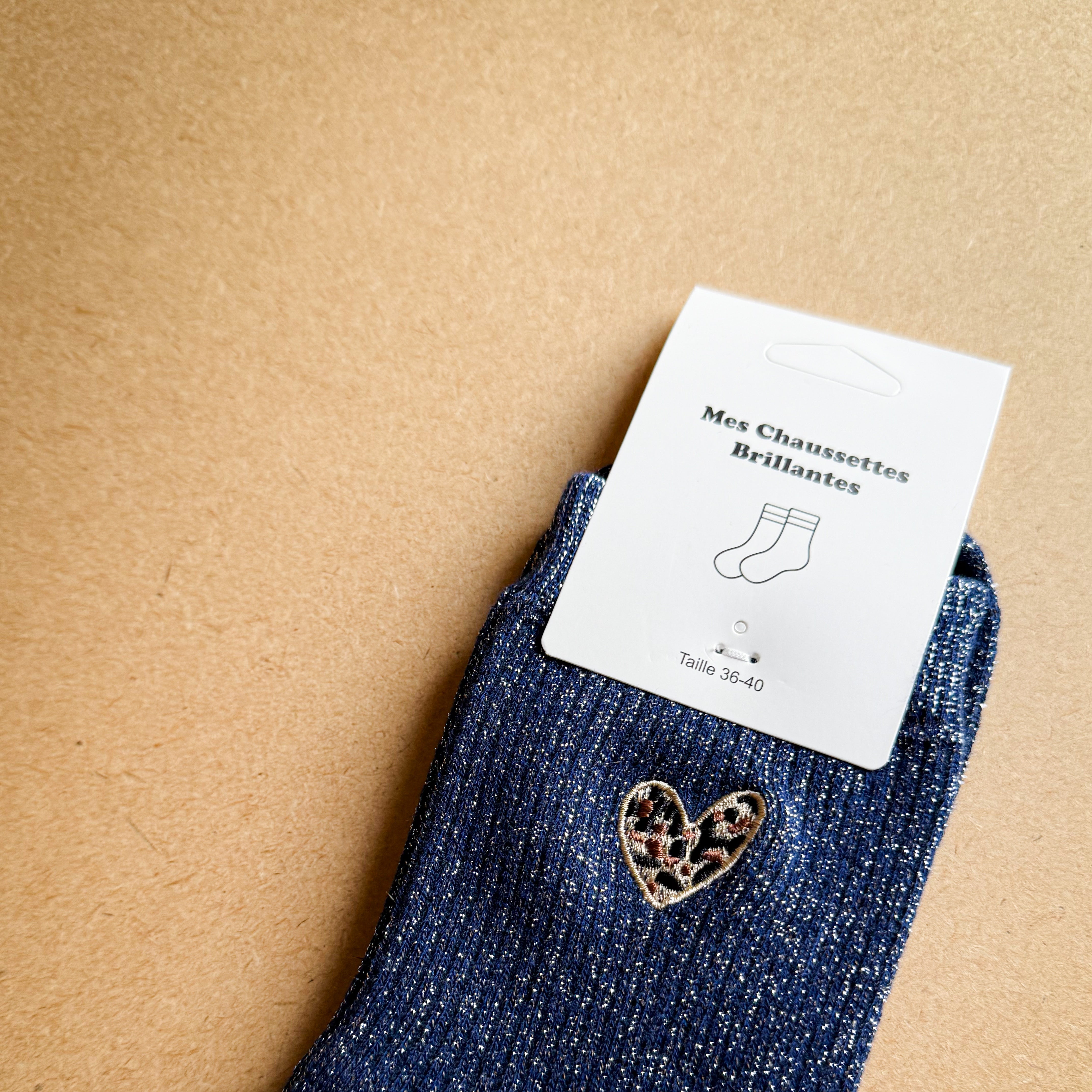 Chaussettes COEUR LEOPARD