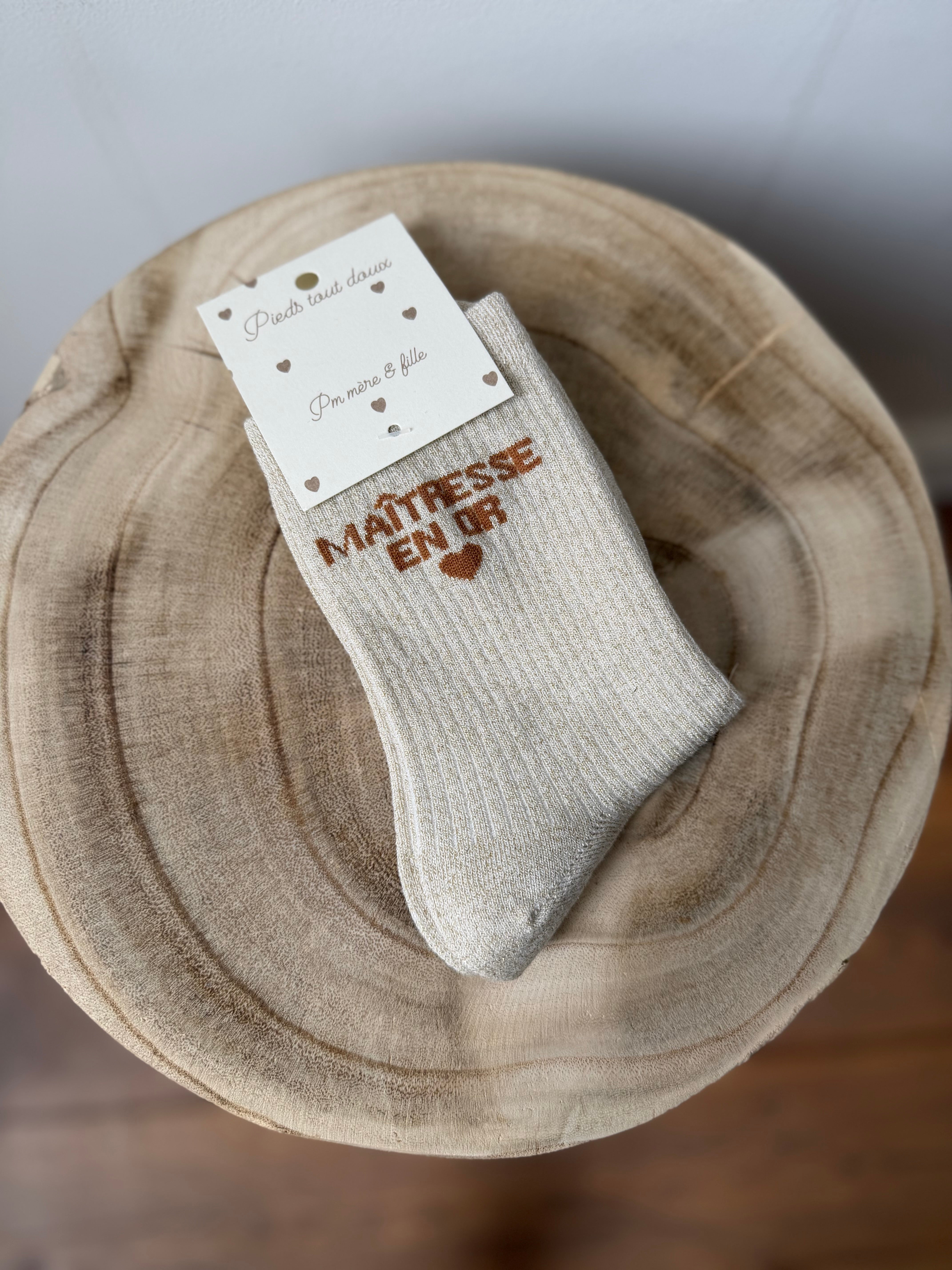 Chaussettes MAITRESSE EN OR