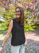 Pull crochet sans manche ROSE