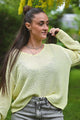 Pull crochet manches longues ROSE